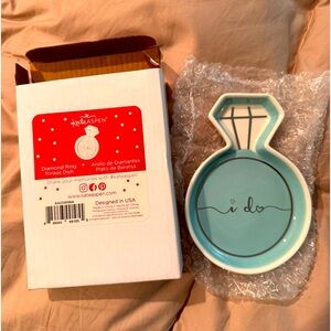 Bridal ring trinket dish and accessories